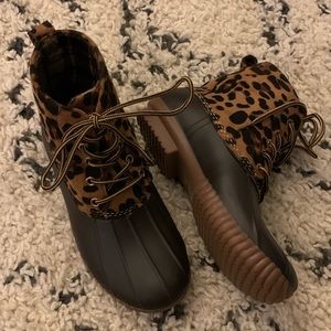 Duck type boots!